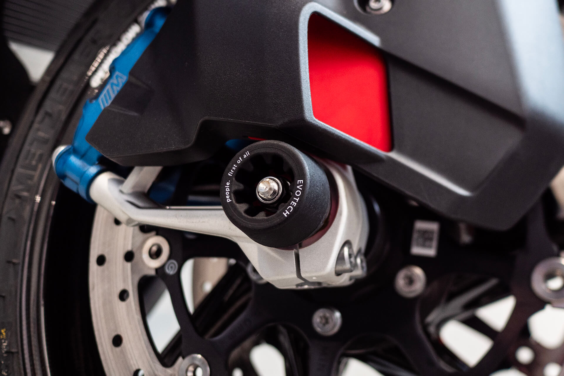 compatible with paddock stand Honda CB 125 R '18-'26 Evotech chránič zadnej osi – Obrázok 2