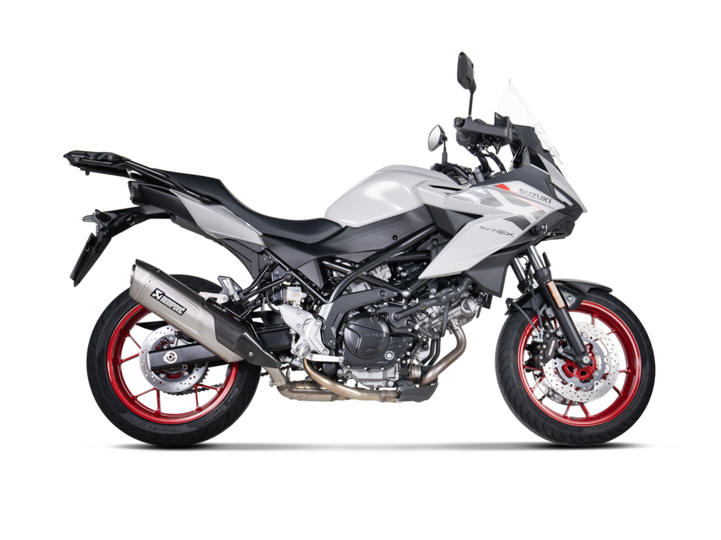 Suzuki SV-7GX Akrapovič výfuk S-S7SO3-HRT Slip-On Line (Titanium) – Obrázok 3