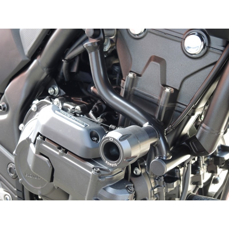 Honda CB 500 Hornet E-Clutch RD MOTO - padacie protektory / čierne – Obrázok 6