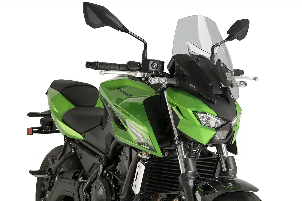 KAWASAKI Z650S Puig plexi štít New Generation Touring 390 x 290mm – Obrázok 2