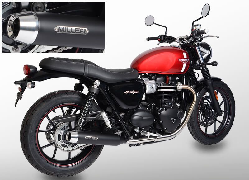 Triumph Street Twin 900 - výfuky Miller Commander – Obrázok 6