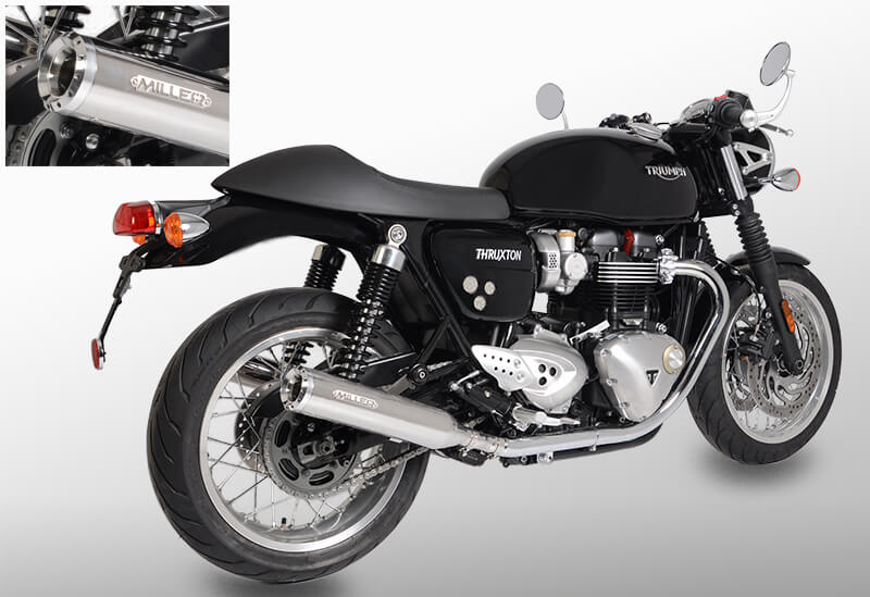 Triumph Thruxton R 1200 - výfuky Miller Commodore – Obrázok 3