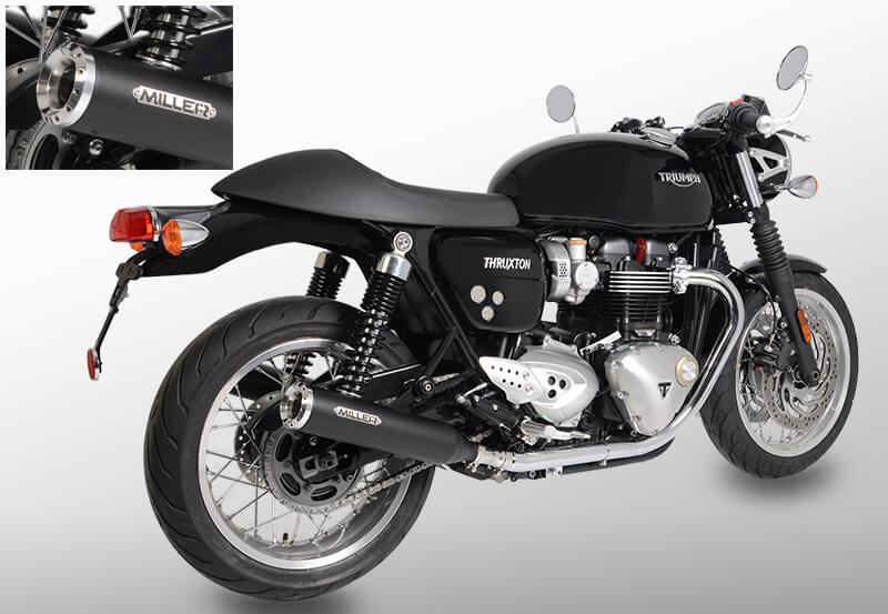 Triumph Thruxton R 1200 - výfuky Miller Commodore – Obrázok 4